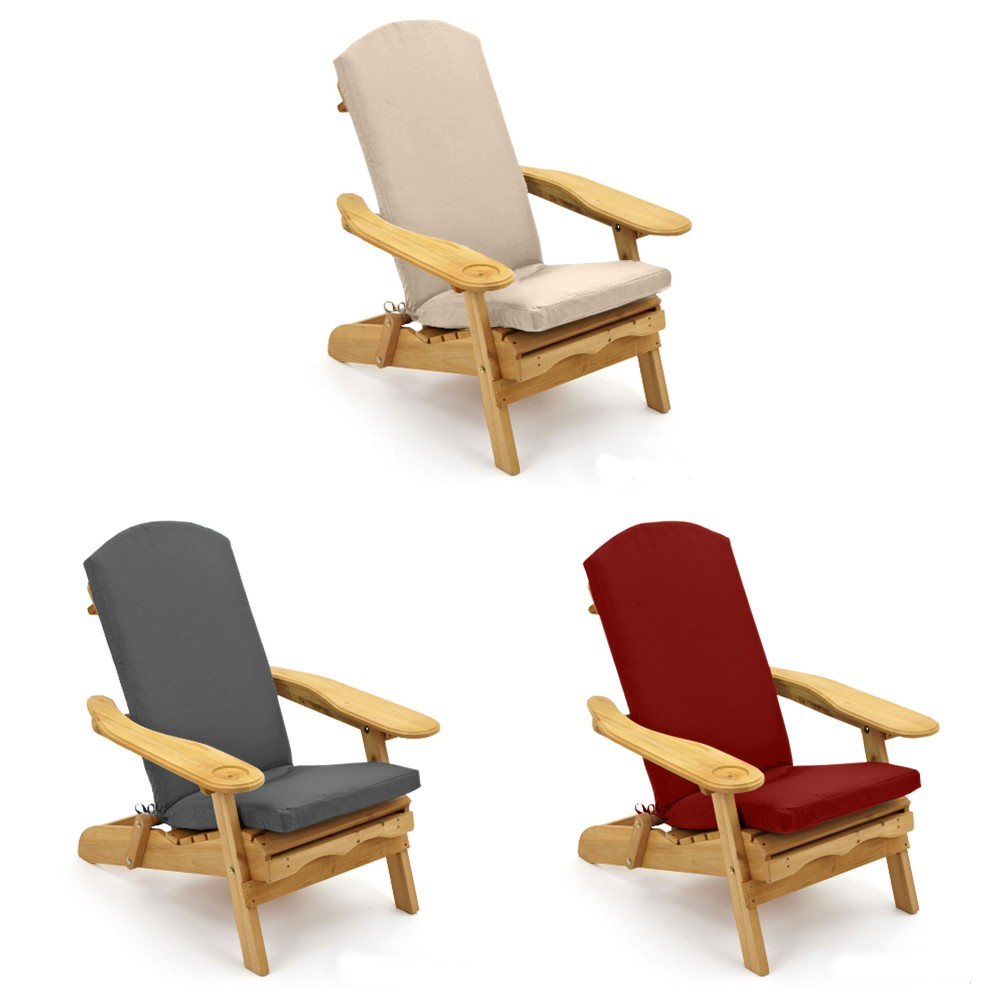 Luxury Adirondack Chair Cushion - Adirondack Seat Cushion - Grey